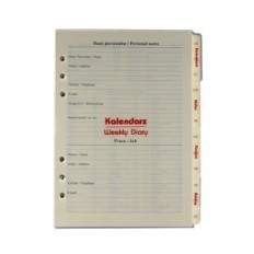 Calendar 2026 Full contribution to the organizer Notes Finance Addresses 14,5x21 cm