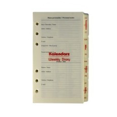 Kalendar 2026 Potpuni doprinos organizatoru bilješke financija adrese 9.5x17.2cm