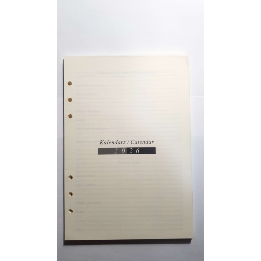 Koledar 2026 Vstavi v urnik organizatorja (08-tedensko) 14.5x21 cm