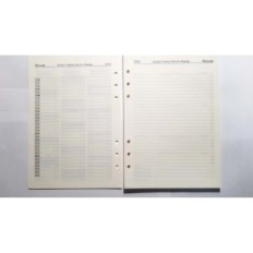 Kalender 2026 Inserts aan het organisatorschema (08-wekelijks) 14.5x21 cm