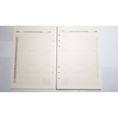 Kalender 2026 Inserts aan het organisatorschema (08-wekelijks) 14.5x21 cm