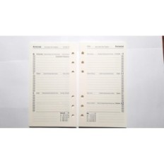 Kalender 2026 Insert zum Organizer-Zeitplan (05-wöchentlich) 7,5x12.5 cm
