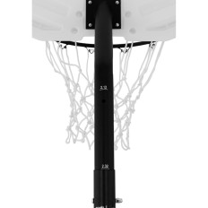 Conjunto de cesta de basquete móvel ajustável em uma posição da altura de 190-260 cm