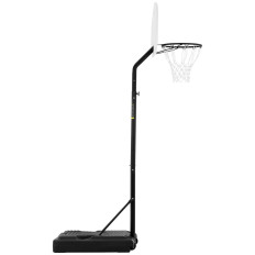 Set of mobile basketball basket adjustable on a stand of the height of 190-260 cm