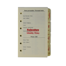 Book Calendar SEGREGATOR A6 Removable contribution 2026 Drops Office