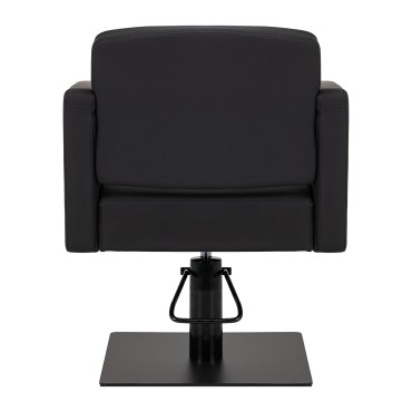 Gabbiano Elda hairdressing chair black — rear view
