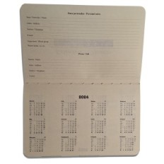 Libro Calendario A6 Contribución extraíble 2026 Oficina de Gotas Semanales