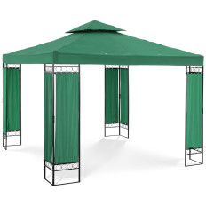 Pavillon de jardin abri tente pliable 3 x 3 x 2,6 m vert