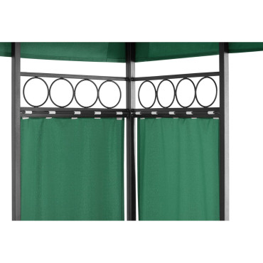 Gazebo de jardín Gazebo Tienda plegable 3 x 3 x 2.6 m verde