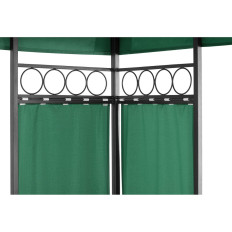 Gazebo de jardín Gazebo Tienda plegable 3 x 3 x 2.6 m verde