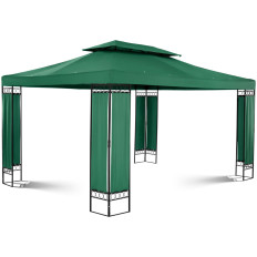 Gazebo de jardín Gazebo Tienda plegable 3 x 4 x 2.6 m verde