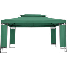 Pavillon de jardin tente pliante 3 x 4 x 2,6 m vert