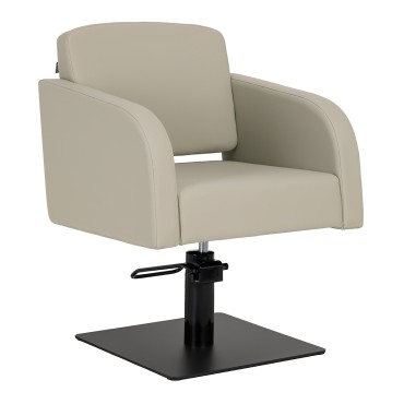 Gabbiano Elda frisörstol grå-beige — framsida