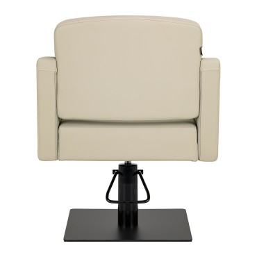 Gabbiano Elda hairdressing chair grey-beige — rear view