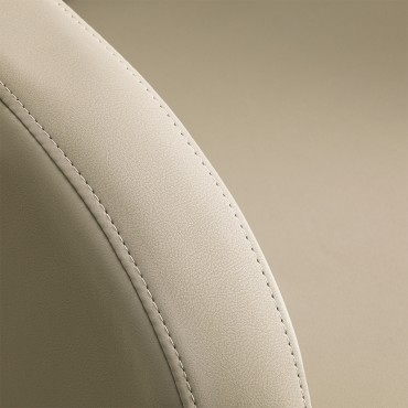 Sillón de peluquería Gabbiano Elda gris-beige — detalle del reposabrazos