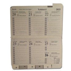 Knjiga Kalendar A6 Uklonjivi doprinos 2026 Tjedni kapljica Ured