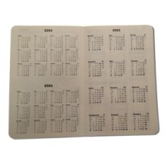 Book kalender tæt på A6 Removable Cartridge 2026 Daily Drops Office