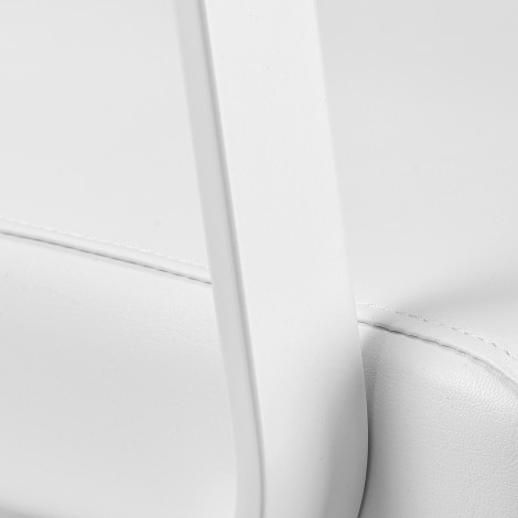 Gabbiano kappersstoel Porto wit wit — detail armleuning
