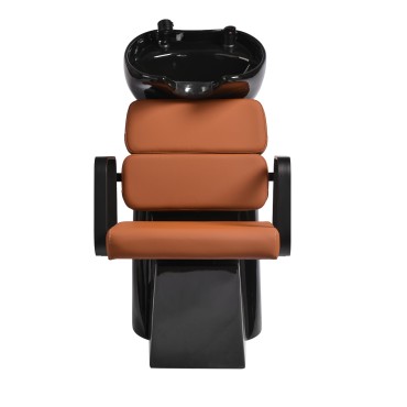 Gabbiano Porto Haarwaschstation schwarz orange — Vorderansicht