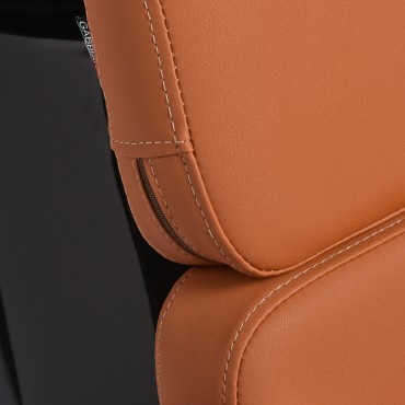Gabbiano Porto Haarwaschstation schwarz orange — Detailaufnahme Sitz