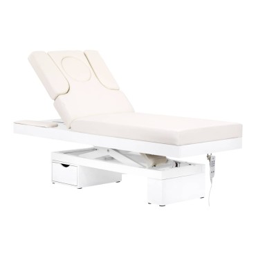 Spa kosmetikbriks azzurro 815b i blank hvid — fra siden