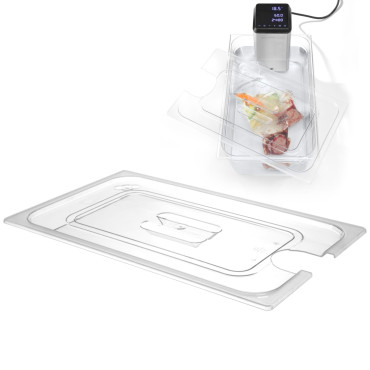 Tampa de policarbonato com um entalhe em Sous-vide para recipientes GN 1/2 Hendi 864210