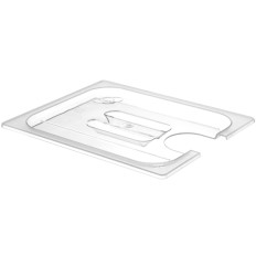 Polycarbonat låg med en hak på sous-vide til GN 1/2 containere Hendi 864210