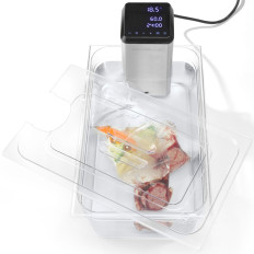 Tampa de policarbonato com um entalhe em Sous-Vide para recipientes GN 1/1 - Hendi 864227