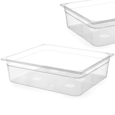 GN-Behälter halbtransparent aus Polycarbonat GN 2/1, 200 mm - Hendi 861196
