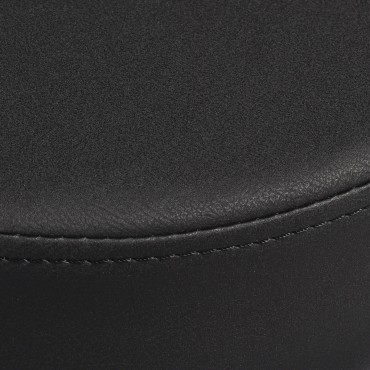 Sgabello da parrucchiere Gabbiano D026 nero — primo piano della seduta