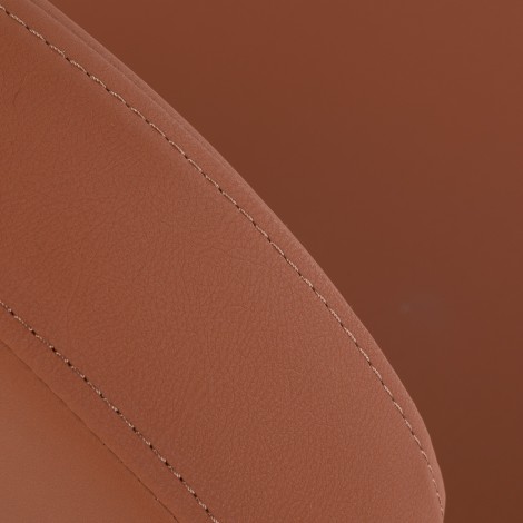 Stolička kadernícka Gabbiano D026 hnedá — detail sedadla
