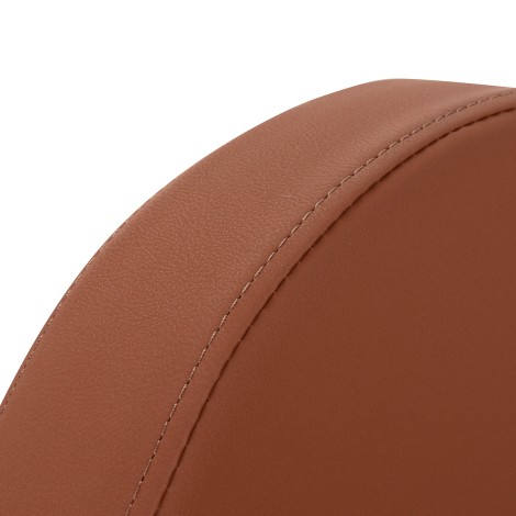 Tabouret de coiffure Gabbiano D026 marron — gros plan dossier