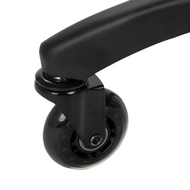 Gabbiano stolac za frizerski salon D026 smeđi — detaljni prikaz kotača