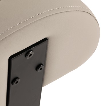 Gabbiano kapperskruk D026 grijs-beige — detail zitvlak