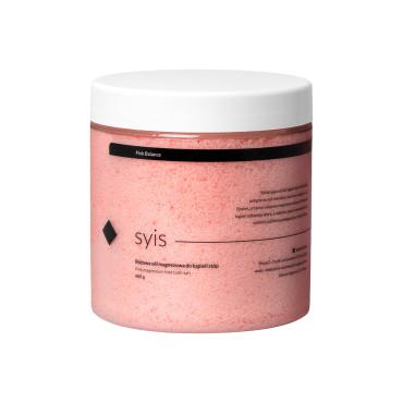 Syis Pink Balance – pinkki magnesiumsuola jalkakylpyyn 600 g — etuosa