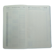 Broneerige Kalender B6 11,5 x 19,5 cm kollektsioon Malaga Violet Eemaldatav osakaal 2026 Daily DROPSi kontor