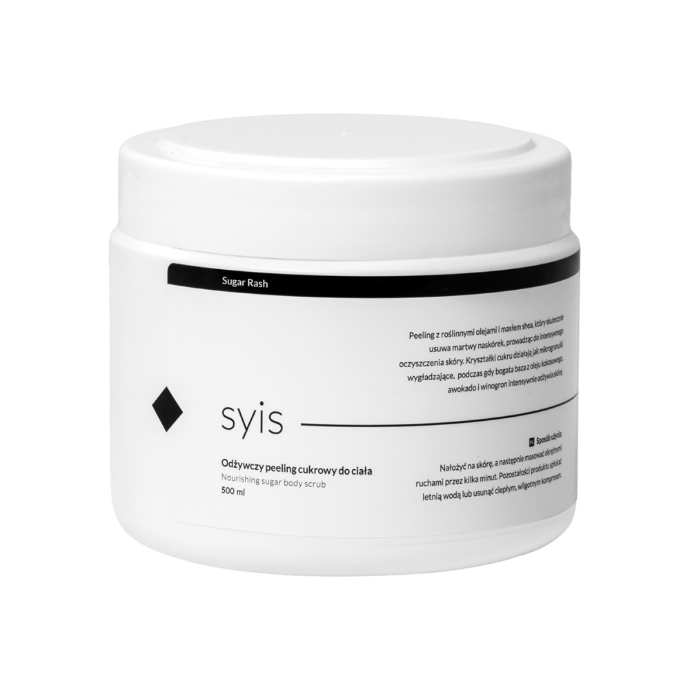 Syis Sugar Rash – exfoliante nutritivo corporal de azúcar 500 ml — vista frontal
