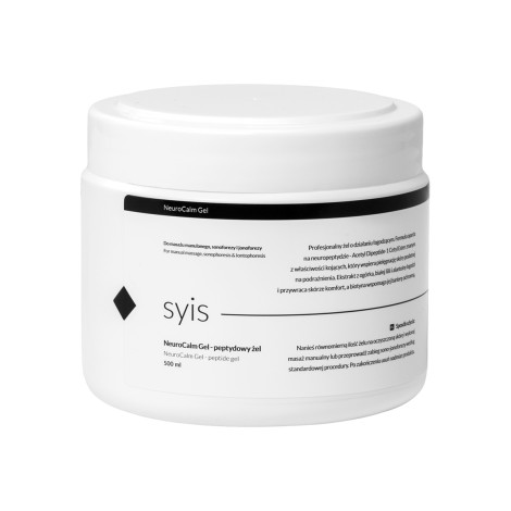 SYIS NeuroCalm Gel – Gel Peptidico per Massaggio Manuale, Sonoforese e Iontoforesi 500 ml — vista frontale