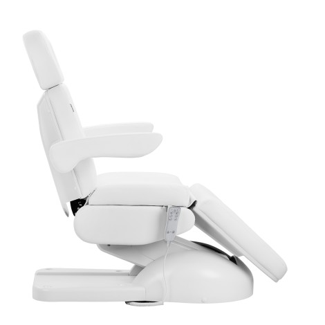 Sillón cosmético Azzurro Lux 3 motores blanco con calefacción — vista lateral