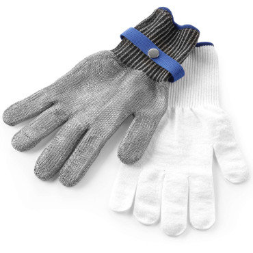 Adesivo de utensílios de cozinha tamanho de aço inoxidável L - Hendi 556672