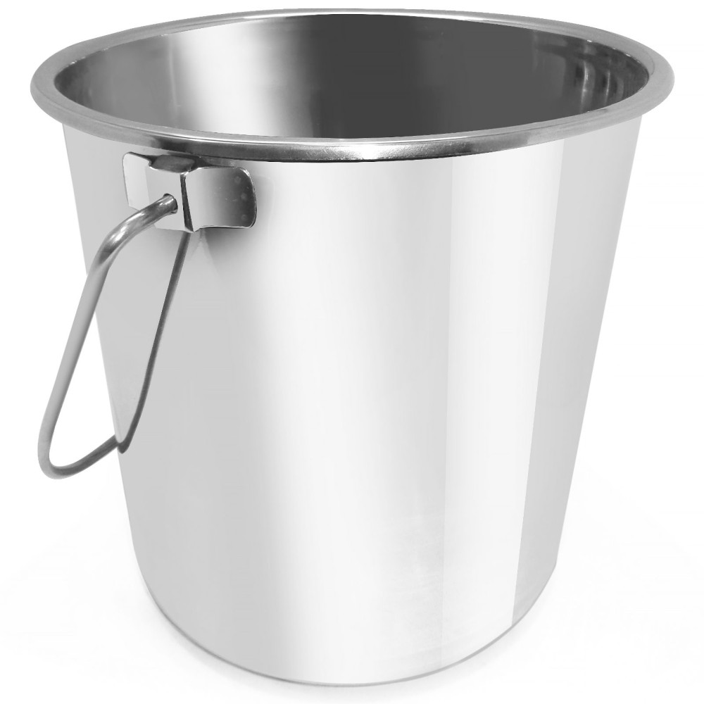 Food bucket with a stainless steel handle 10.1 L BUDGET LINE - Hendi 516768 Food bucket with a stainless steel handle 10.1 L BUDGET LINE - Hendi 516768