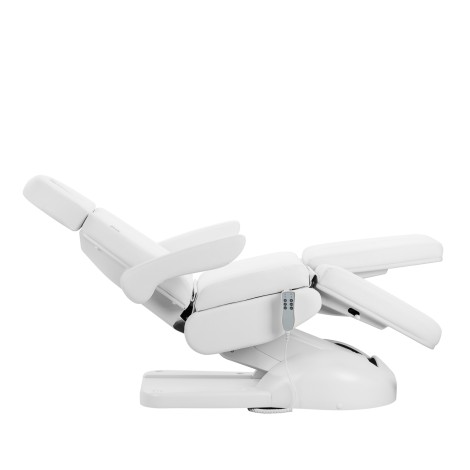 Azzurro Lux electric cosmetic chair pedi 3 motors white — side view