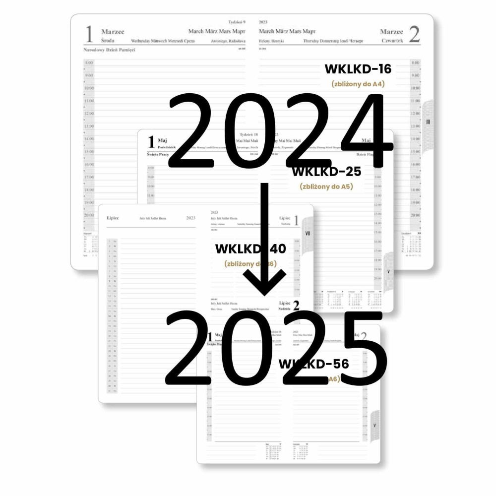 Ενημέρωση ημερολογίου από το 2024 το 2025
