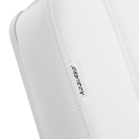 Azzurro Lux ηλεκτρική καρέκλα καλλυντικών pedi 3 μοτέρ λευκή — κοντινή ετικέτα