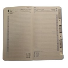 Bokkalender nära B6 Utbytbar insats 2026 Daily Drops Office Brown Brain