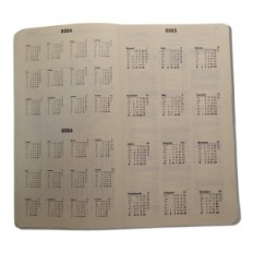 Prenota il calendario vicino alla cartuccia rimovibile B6 2026 Gocce d'ufficio quotidiano