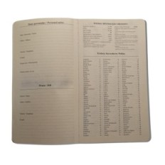 Broneeri kalender B6 Brown Dark Eemaldatav Insert 2026 Daily DROPSi kontor