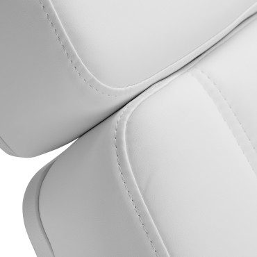 Azzurro Lux Elektrischer Kosmetikstuhl Pedi 5 Motoren Weißtöne — Detailaufnahme Sitz