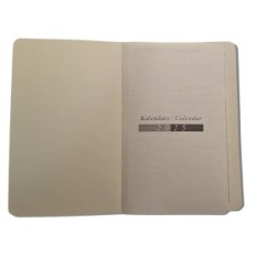 Calendrier du livre près de A6 Brown Cartouche amovible Dark 2026 Bureau de gouttes quotidiennes