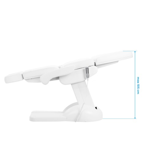 Azzurro Lux Elektrische Cosmetische Pedicurestoel 5 Motoren Wit — zijaanzicht